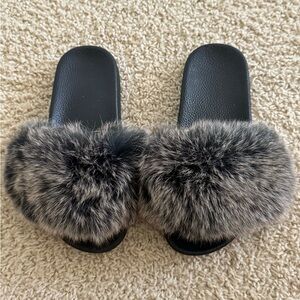 Fur Sandals